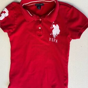 U.S. Polo Assn. Bright Red Polo